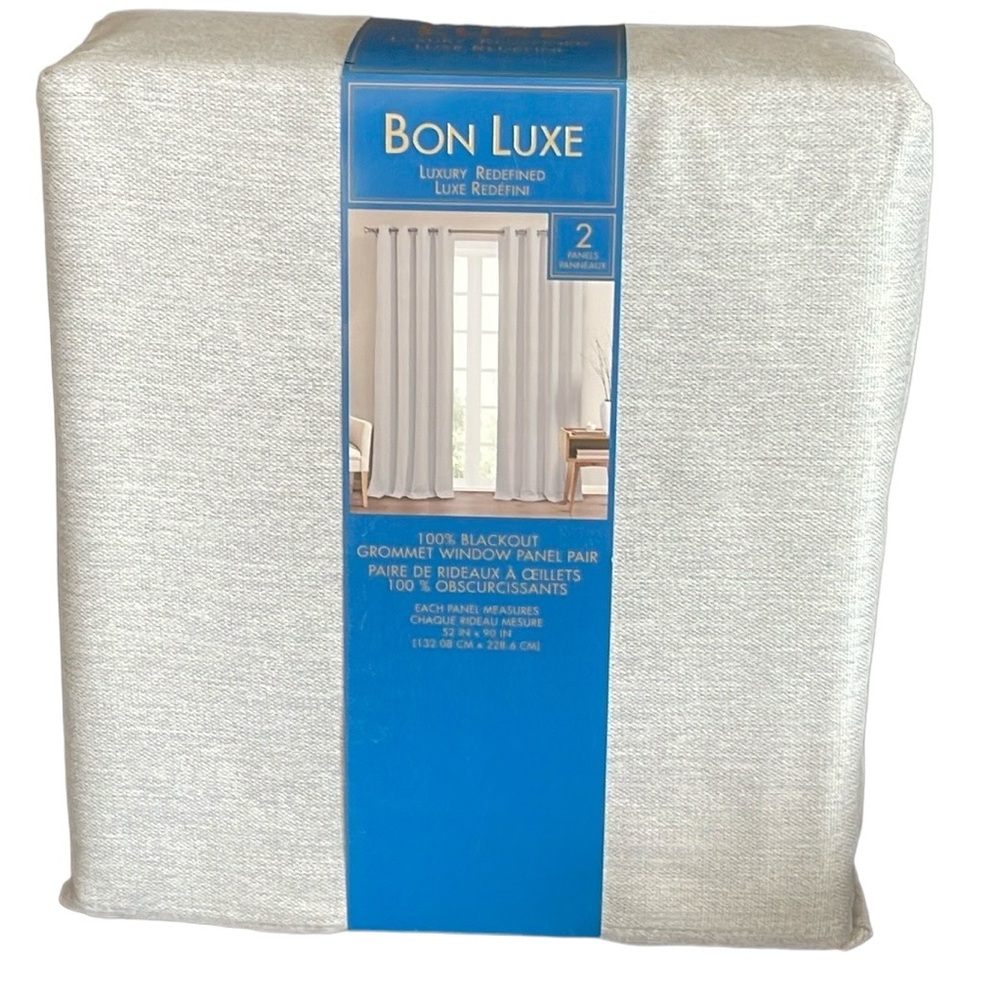 Bon Luxe - 100% Backout 2 Panels Curtains
